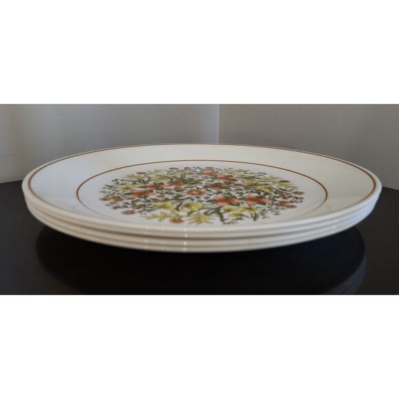 Corelle Indian Summer (Set of 4) 10 1/4" Dinner Plate Autumn Color Flowers - Picture 6 of 14